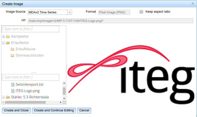 Selecting an image data source