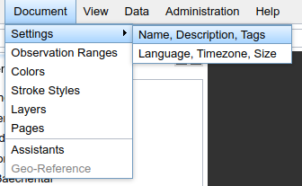 document file menu