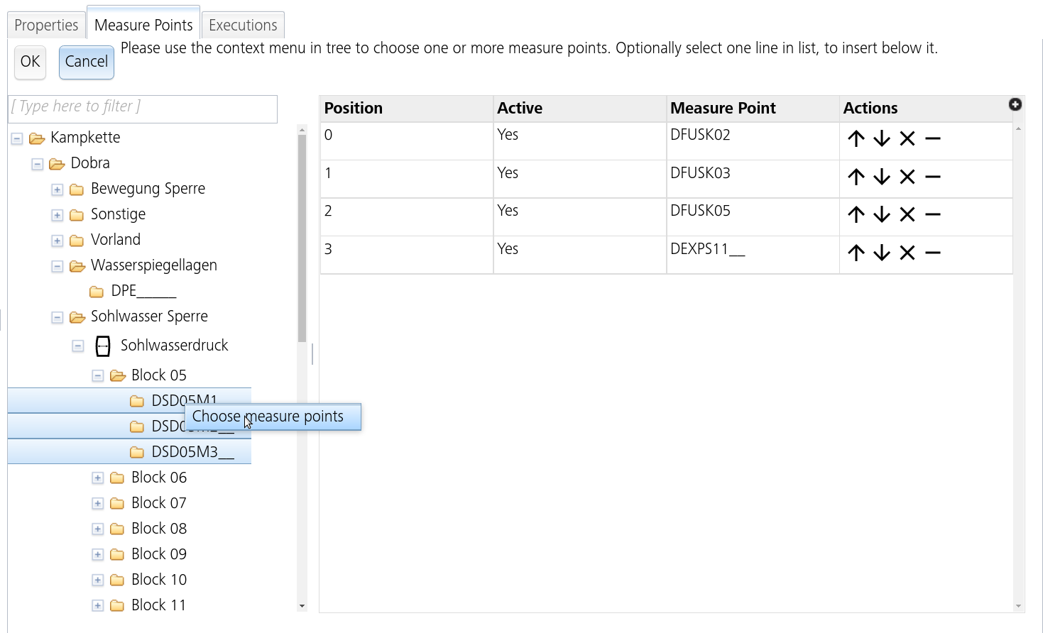 Adding measure round members